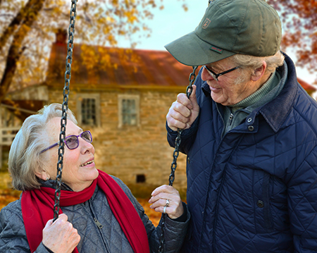 happy Elderly couple